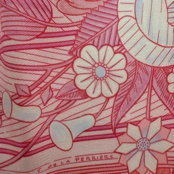 Hermes Carre 90 Jeux De Paille Scarf Pink - Picture 3 of 17